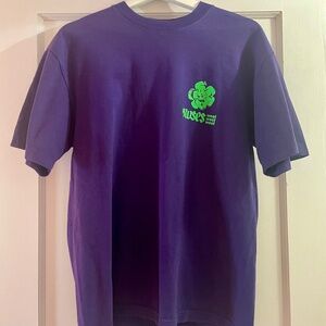Roses West Look at California Purple and Acid Green Tee Size Medium